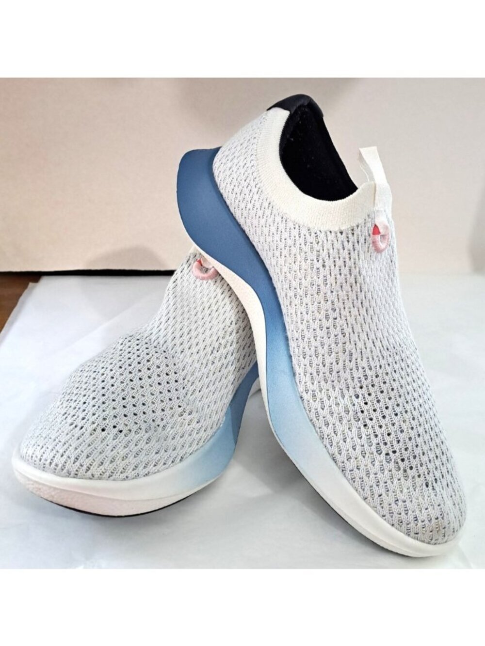 Allbirds Women's 9 Tree Dasher Blizz Multi Basin Blue Mesh Slip-On Flats